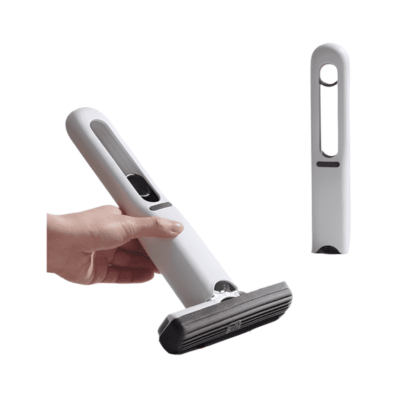 Mini Handheld Sponge Mop, Self-Wringing Portable Cleaner for Bathroom, Kitchen, Tabletops and Countertops