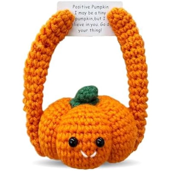 Mini Handmade Crochet Pumpkins are Suitable for Easter, Halloween, for Family and Friends Emotional Support Positive Pumpkins Autumn Thanksgiving Desktop Decor$$Home Decor, Kitchen, & Other