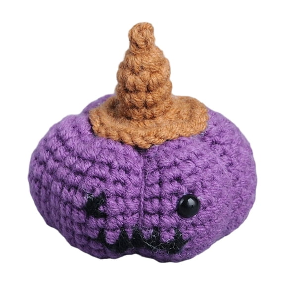 Mini Handmade Crochet Pumpkins are Suitable for Easter, Halloween, for Good Friends, Emotional Support Positive Pumpkins Fall Thanksgiving Desktop Decor