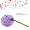thumbnail image 1 of Mini Handpan Drum, 6 Note Percussion Instrument w/Stick, Soothing  Relaxing Sounds, 1 of 10
