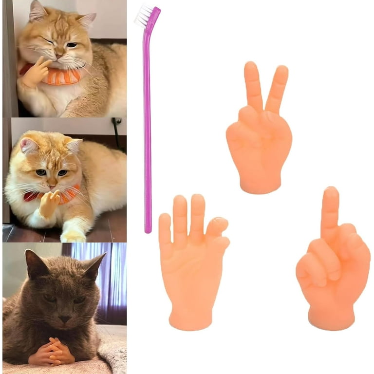 Mini Hands for Cats Cat Mini Hands Tiny Hands for Cats Small Hands for Cats Cat Fingers Mini Hands Toy Tiny Hands Cat Massage Tool Cat Toy Finger