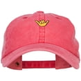 thumbnail image 1 of Mini Hang Loose Embroidered Unstructured Cap - Red OSFM, 1 of 5