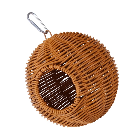 Mini Hanging Bird Nest Plastic Rattan Design Parrots Nest For Small Bird Species