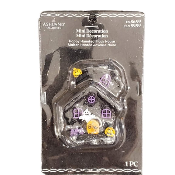 Ashland Halloween Mini Decoration Happy Haunted Black House