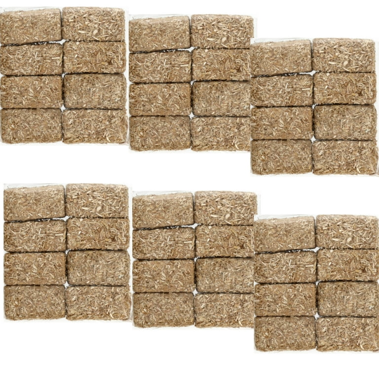 Mini Hay Bales Set of 6 (8ct. Packs), 1.5X0.75IN Faux Autumn Native Decorative Hay for DIY Craft Doll House Toy Stables Home Table Miniature Ornament