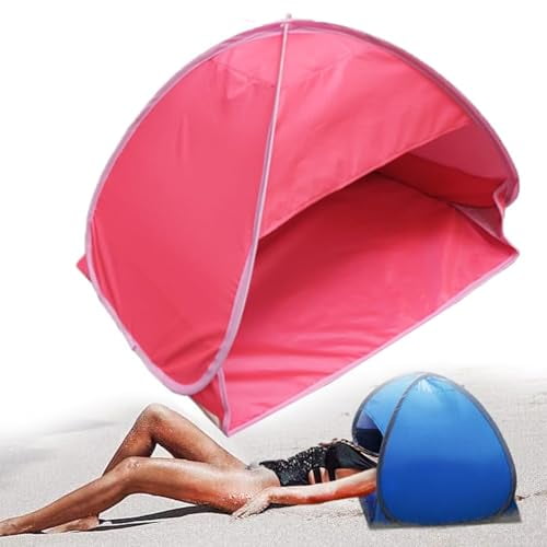 Mini Head Sun Shelter Tent 190T Silver Coated Polyester Foldable M L Sizes Portable Instant Shade Canopy for Beach Use