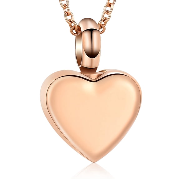 Mini Heart Cremation Urn Necklace for Ashes Stainless Steel Memorial Ash Pendant Mini Keepsake Urn