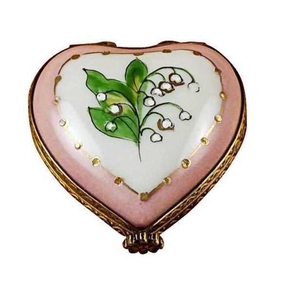 Mini Heart Limoges Box for Gift Giving Limoges Box Porcelain Figurine