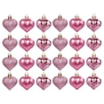 thumbnail image 1 of Mini Heart Ornaments, 24 Pack Heart Shaped Hanging Decor, 1.8 Inch Christmas Baubles, Mini Hanging Decoration for Valentine Wedding Anniversary Mother's Day Party Decor, 1 of 8