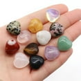 thumbnail image 1 of Mini Heart Shaped Crystal Stones, Worry Stones, Heart Love Healing Crystal Bulk, Mini Pocket Palm Stones for Balancing Meditation Home Decoration , Heart Shaped Rocks, 20pcs, 0.79'', 1 of 6