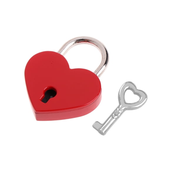 Mini Heart Shaped Lock with for Key Wedding Keyed Padlocks Vintage for Wish Lock Personalized Love Padlock for Anniversa