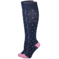 thumbnail image 1 of Dr. Motion Women 8-15 mmHg Compression Mini Hearts Design Knee High Socks, 1 of 3