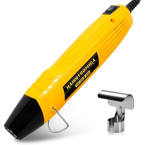 Mini Heat Gun 350W, 2-Temp Settings 482F & 752F (250C 400C) Hot Air Tool with Metal Stand, 110V Fast Heating for Shrink Tubing, Crafts, Embossing, Vinyl Wrap