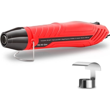 Mini Heat Gun, 482?&662? (250?-350?) Fast Heat Handheld Hot Air Gun Tool with Reflector Nozzle and 5.8Ft Long Cable for Craft Embossing, Shrink Wrapping and Drying Paint