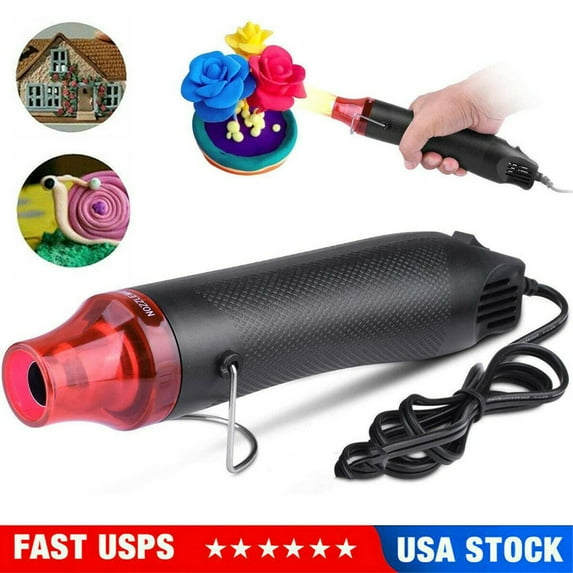 Mini Heat Gun DIY Electric Nozzles Tool Hot Air Gun Embossing Drying Paint USA