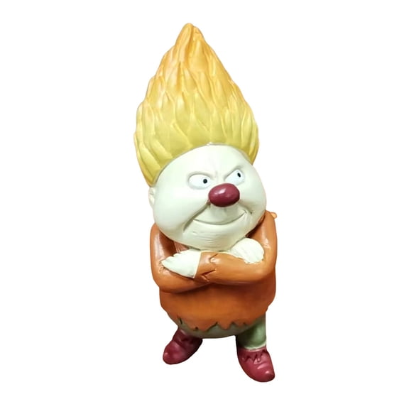 Mini Heat Miser & Snow Miser Figurine from The Year Without Santa Claus, Matching Fire & Ice Spirit Small Character Statues