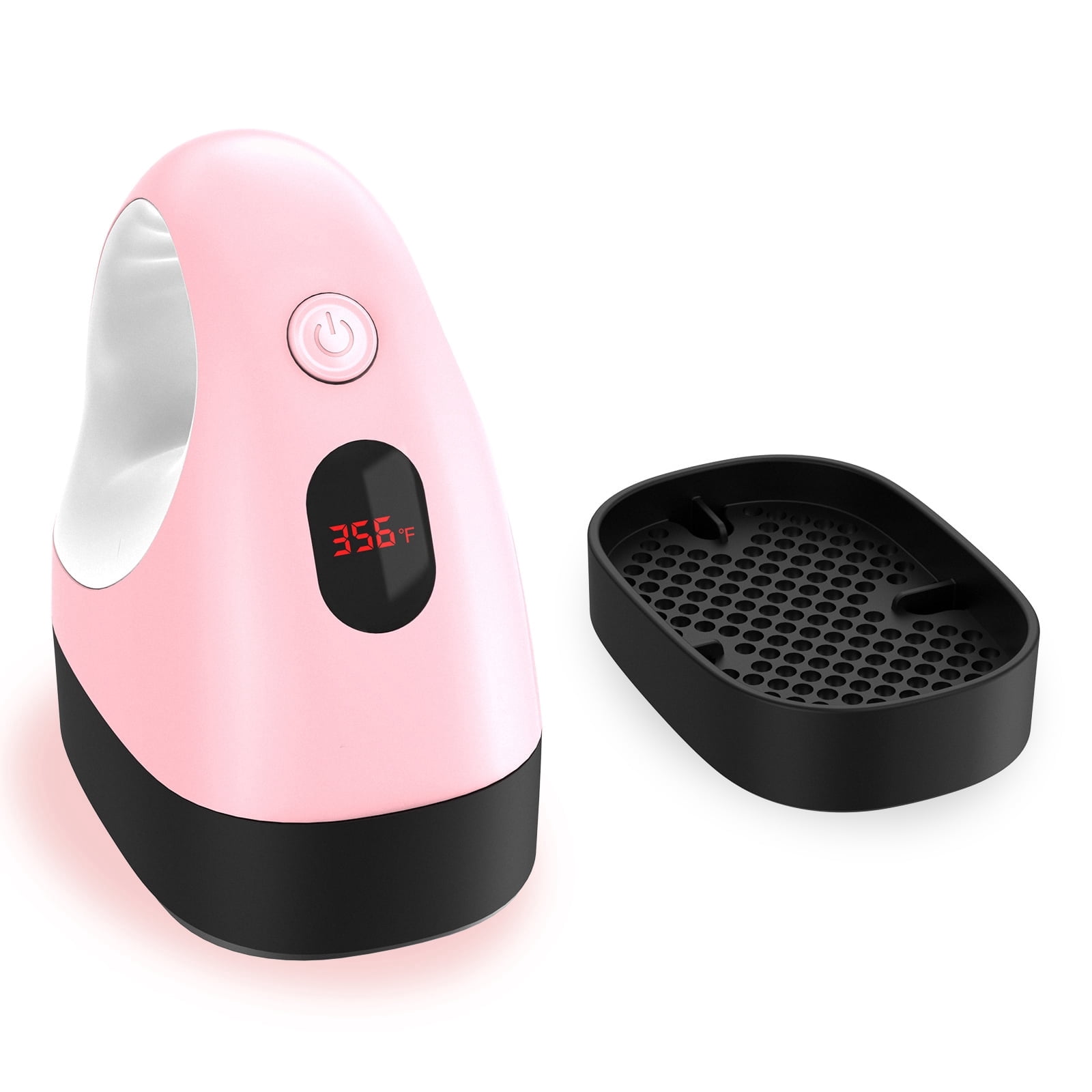 Mini Heat Press Machine, Mini Heat Transfer Iron, 3 Settings Levels & Visible Temp, Portable Press Easy for Crafts, T-Shirt, Hats, Shoes, Bags, Cap and Small Vinyl Projects (Pink)