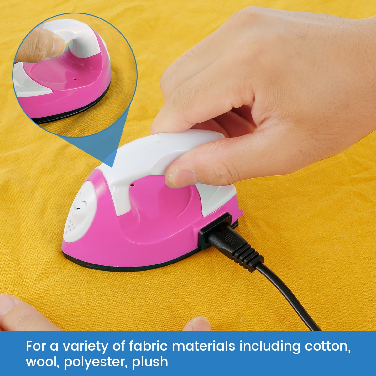 Mini Heat Press Machine Portable Electric Iron with Silicone Heat