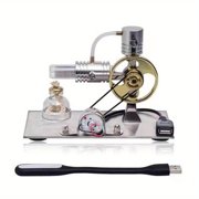 Mini Heat Steam Engine Model Kit Experimenter Miniature Building Model Preschool Educational Gifts
