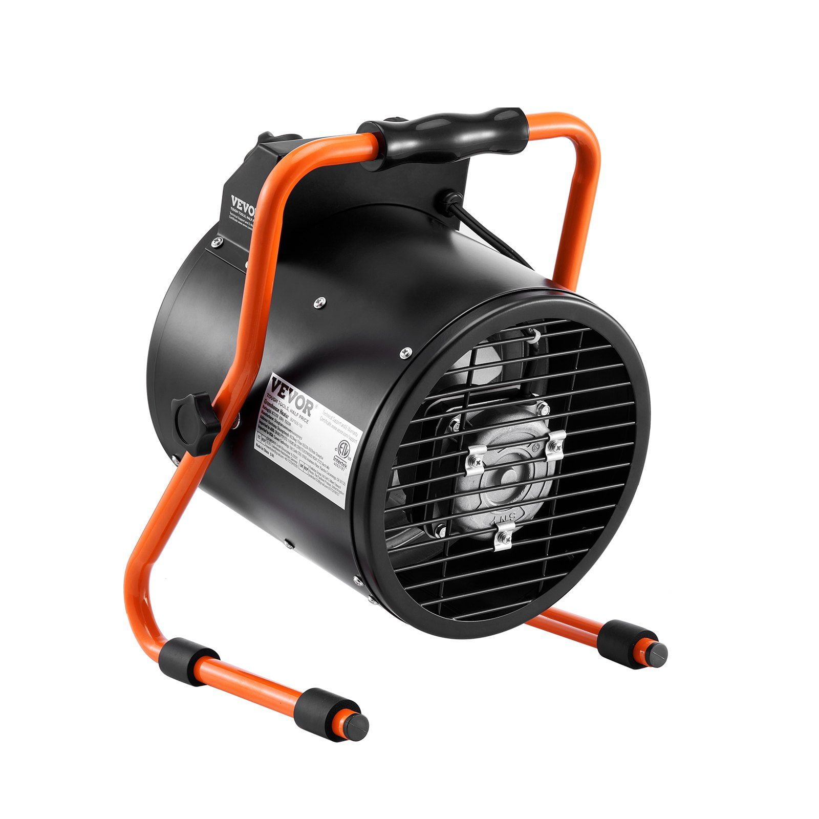 Mini Heater Fan for Small Spaces, 1500W PTC Fast Warm-Up, Thermostat ...
