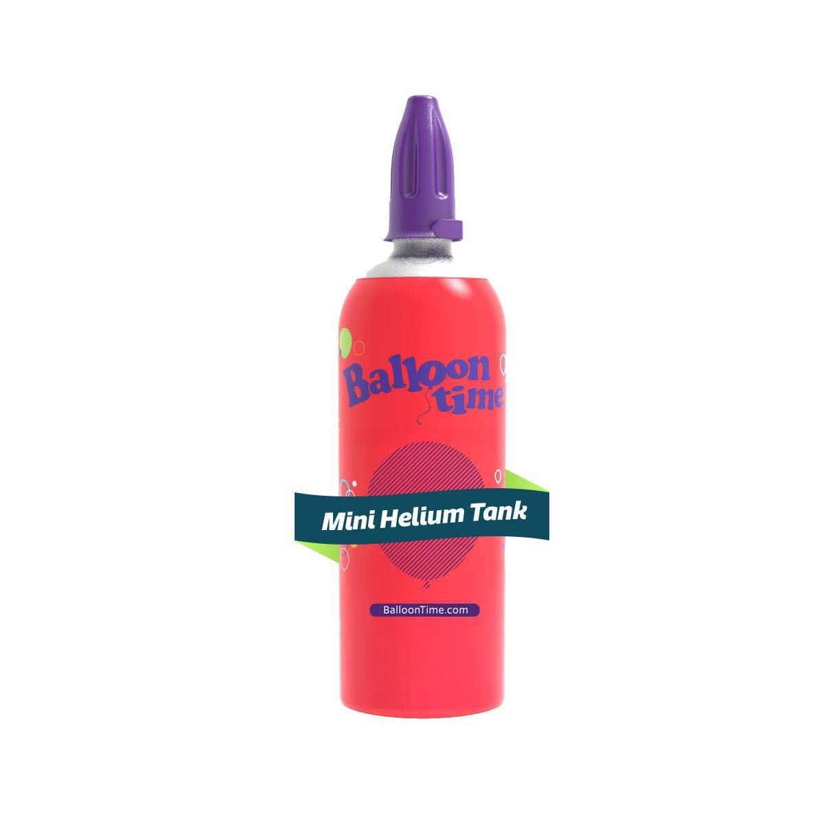 Balloon Time Mini Helium Tank, Portable Helium Tank, Fills 20 9" Balloons