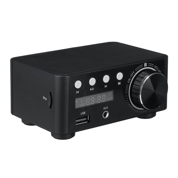 Mini HiFi Bluetooth 5.0 Power Class D Amplifier Tpa3116 Digital Amp 50W*2 Home Car Marine USB/AUX IN ,Scalable Fun
