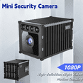 thumbnail image 1 of Mini Hidden 1080P WiFi Spy Camera (Black)- Unique Container Shape, Night Vision Motion Detection, APP Remote View & Loop Recording, 128GB SD Supported Nanny Cam, 1 of 10