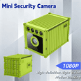 thumbnail image 1 of Mini Hidden 1080P WiFi Spy Camera (Green)- Unique Container Shape, Night Vision Motion Detection, APP Remote View & Loop Recording, 128GB SD Supported Nanny Cam, 1 of 10