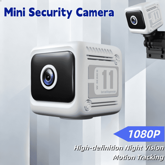 Mini Hidden 1080P WiFi Spy Camera (white)- Container Shape, Night Vision Motion Detection, APP Remote View & Loop Recording, 128GB SD Supported Nanny Cam