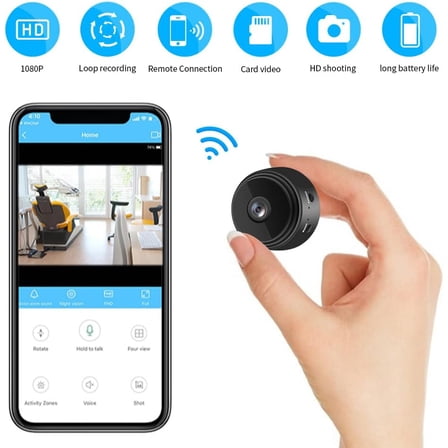 Mini Hidden Spy Nanny Camera Wireless Nanny Cam WiFi Home Security HD 1080P DVR