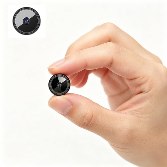Mini Hidden WiFi Security Camera, 4K IR Night Vision, Rechargeable Long Standby No Plug, Remote Mobile View Portable Cam for Indoor Baby Pet Elderly Surveillance