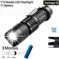 thumbnail image 1 of Mini High Power L2 LED Flashlight Waterproof Q5 LED Torch Adjustable Focus Zoom Flash Light Lamp Use 14500 or 18650 Battery, 1 of 9