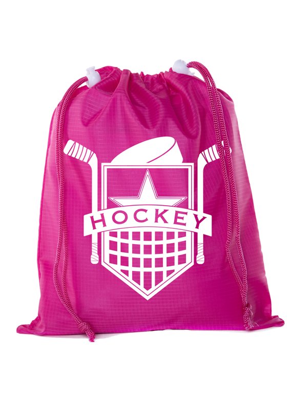 Mini Hockey Drawstring Bags | Mini gift Bags for Parties, Teams, and Promotional events!