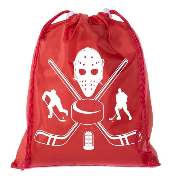 Mini Hockey Drawstring Bags | Mini gift Bags for Parties, Teams, and Promotional events!