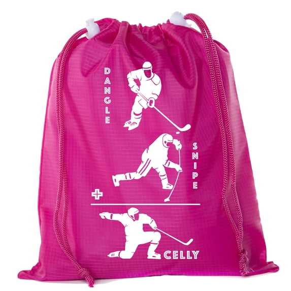 Mini Hockey Drawstring Bags | Mini gift Bags for Parties, Teams, and Promotional events!