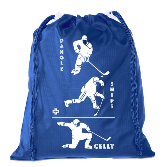 Mini Hockey Drawstring Bags | Mini gift Bags for Parties, Teams, and Promotional events!