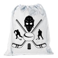 thumbnail image 1 of Mini Hockey Drawstring Bags | Mini gift Bags for Parties, Teams, and Promotional events!, 1 of 2