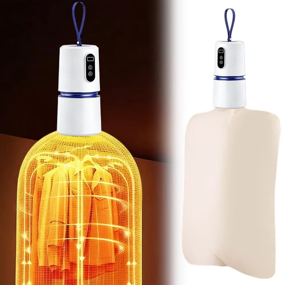 Mini Home Air Dryer,Electric Mini Drying Machine with Timer Dry Bag,Saving & Low-Noise, Portable Dryer with 360° Hot Air Technology & Dry,for Travel,Apartment,RV,Dorm