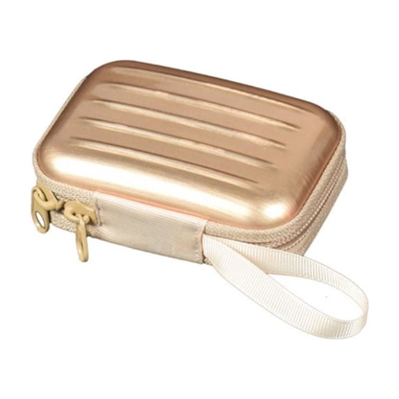Mini Home Finishing Package Gadget Organizer Luggage Wallet Data Cable Storage Bag Storage Box Phone Charger Headset Zipper Bag GOLD