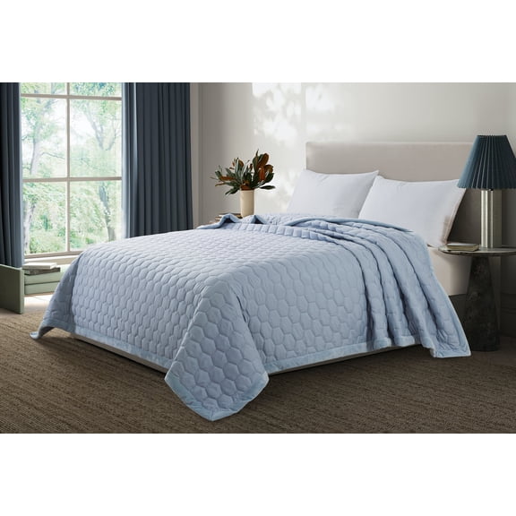 Mini Honeycomb Velvet Trim Down Alternative Blanket