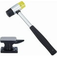 thumbnail image 1 of Mini Horn Anvil Set forged Iron Anvil with Rubber Hammer Blacksmith forge Kit Jewelry Hammer and Block Set forging Bench Block Anvil Silversmithing Tools DIY, 1 of 5