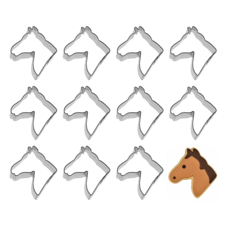Mini Horse Head Dozen Cookie Cutters 1.5 inches/each A1050-W12 - The Cookie Cutter Shop - Tin Plate Steel