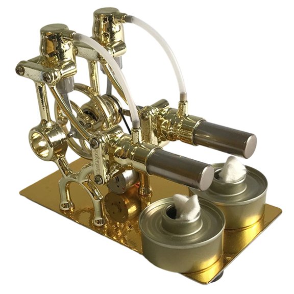 Mini Hot Air Stirling Engine - DIY Micro Model Steam Power Science Generator