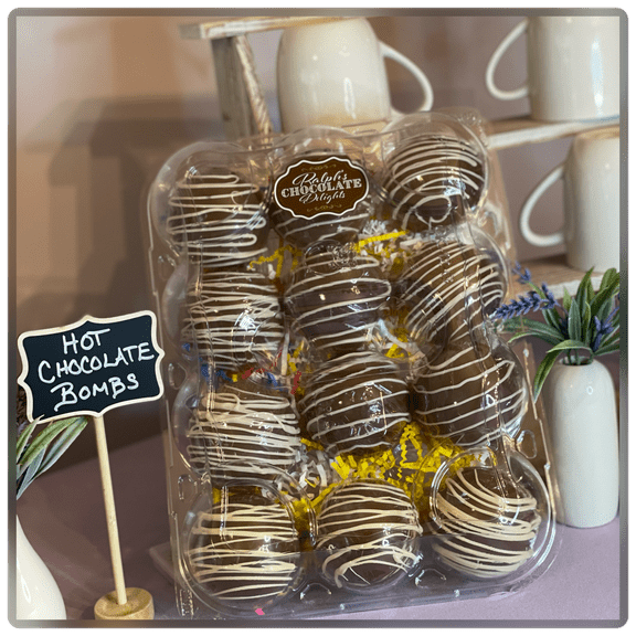 Mini Hot Chocolate Bombs 12 Pack Gift Set Single Flavor