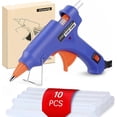 thumbnail image 1 of Mini Hot Glue Gun 10pcs Stick Set For Quick Repair Artist DIY Art Home 20w Blue, 1 of 2