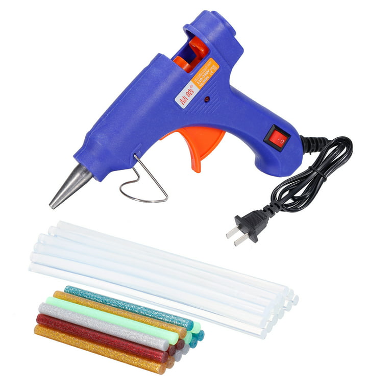 Mini Hot Glue Gun Kit with 15pcs 0.28 x 8 Clear Glue Sticks and