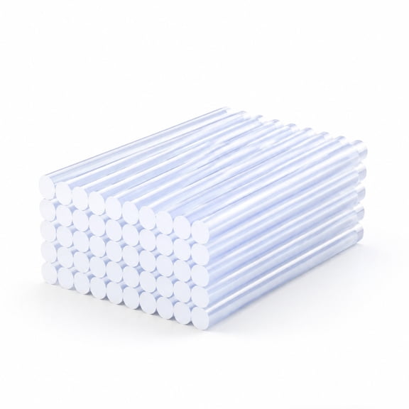 Mini Hot Glue Sticks, 4 Inch x 0.27 Inch Transparent High Temperature EVA Adhesive for DIY Crafts & Small Glue Guns