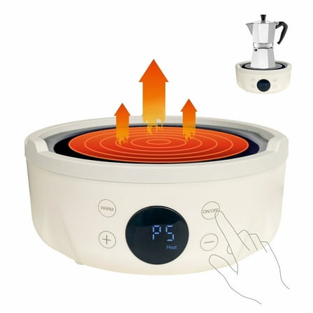 Mini Hot Plate Electric - Small Hot Plate, Mini Electric Stove, Portable hot plate, Perfect Size For Moka Pot, Melting Wax And More, Suitable For Kitchen, RV camping, Outdoor,600W, 9 heat levels
