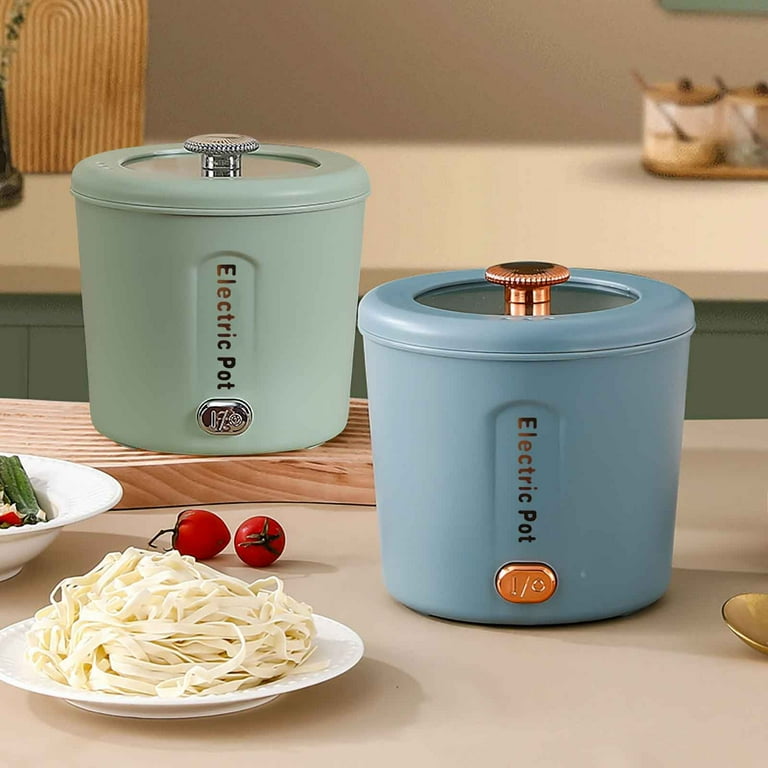 Mini Hot Pot Electric,1L Mini Ramen Cooker, Rapid Noodles Cooker