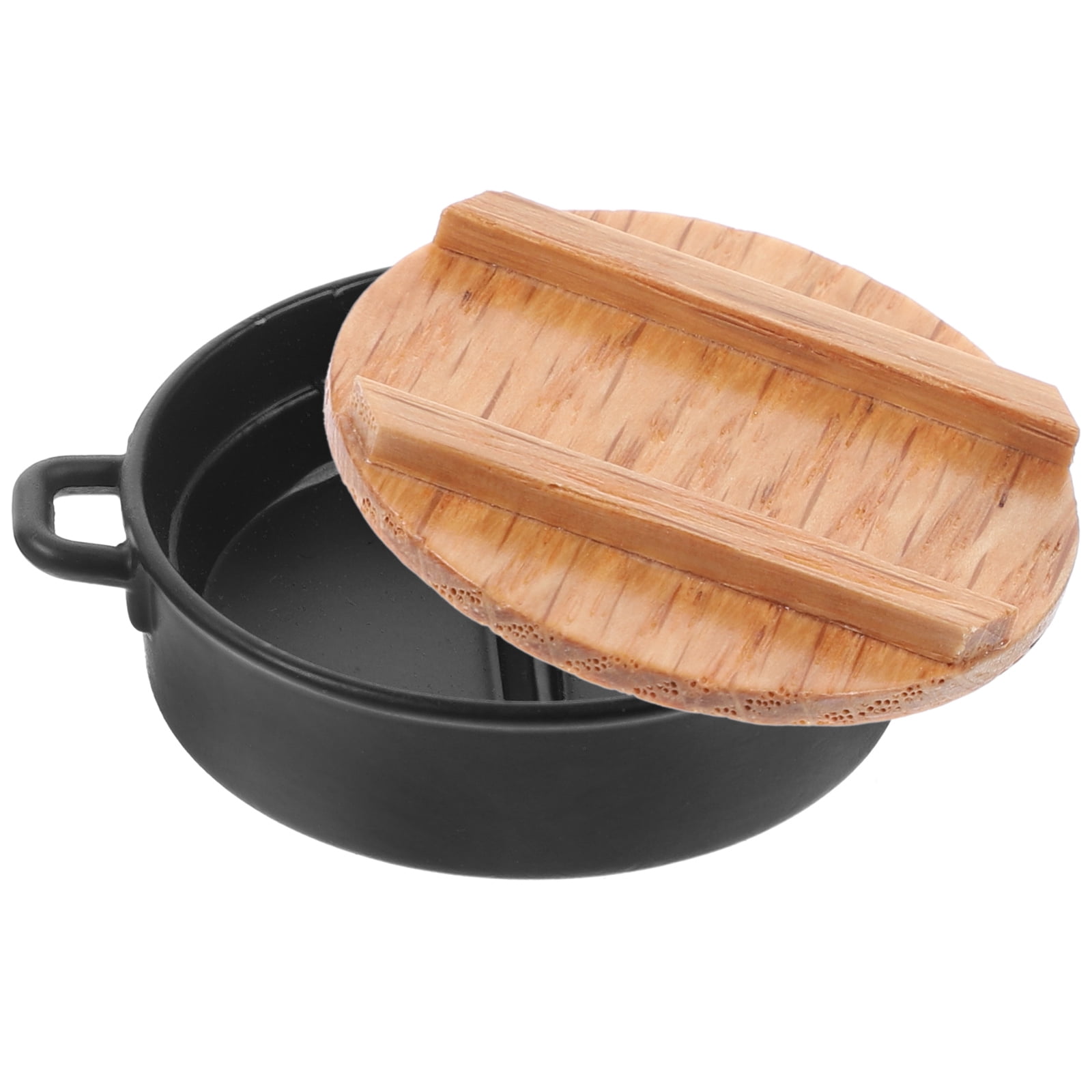 Mini Hot Pot Tiny House Kitchen Utensils Gear Miniature Fondue Pretend Play Pots Alloy Child